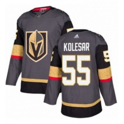 Mens Adidas Vegas Golden Knights 55 Keegan Kolesar Premier Gray Home NHL Jersey 