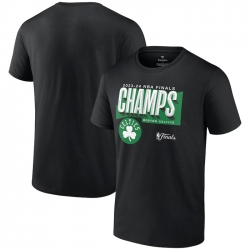 Men Boston Celtics Black 2024 Finals Champions Pick Roll Defense T Shirt