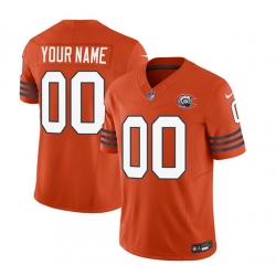 Men Women youth Chicago Bears Active Player Custom 2023 F U S E  Orange Throwback Limited Stitched Football Jersey