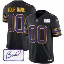 Men Women youth Minnesota Vikings Customized Black 2023 F U S E  Bud Grant Patch Limited Stitched Football Jersey