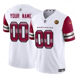Men Women youth Washington Commanders Active Player Custom White 2023 F U S E  With John Madden Patch Vapor Limited Stitched Football Jersey