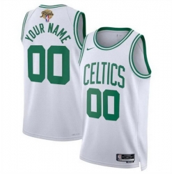 Men Boston Celtics Active Player Custom White 2024 Finals Association Edition Stitched Basketball Jersey