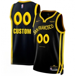 Men Women youth Golden State Warriors Active Player Custom Black 2023 24 City Edition Stitched Basketball Jersey
