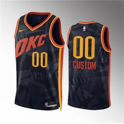 Men Women youth Oklahoma City Thunder Active Player Custom Black 2023 24 City Edition Stitched Basketball Jersey