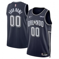 Men Women youth Orlando Magic Active Player Custom Navy 2023 24 City Edition Stitched Basketball Jersey