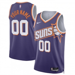 Men Women youth Phoenix Suns Active Player Custom Purple Icon Edition Stitched Basketball Jersey