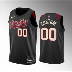 Men Women youth Portland Trail Blazers Active Player Custom Black 2023 24 City Edition Stitched Basketball Jersey