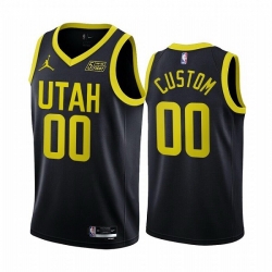 Men Women youth Utah Jazz Active Player Custom 2022 23 Black Statement Edition Stitched Basketball Jersey