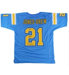Men UCLA Jones Drew blue stitched jersey No Signature