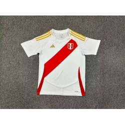 Peru 2024 Soccer Jersey Home White