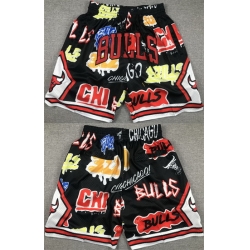 Men Chicago Bulls Black Shorts
