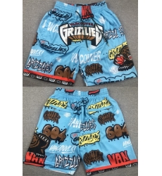 Men Memphis Grizzlies Blue City Edition Shorts