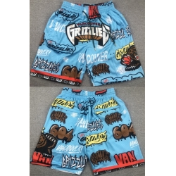 Men Memphis Grizzlies Blue City Edition Shorts