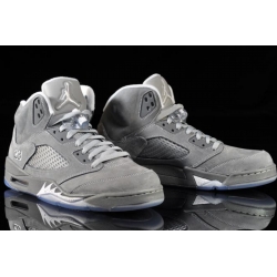 Men Air Jordan 5 Retro Gray Shoes 24F3