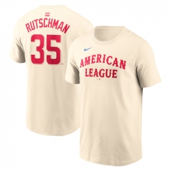 Men American League 35 Adley Rutschman Cream 2024 All Star Name  26 Number T Shirt