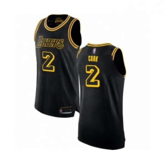 Womens Los Angeles Lakers 2 Quinn Cook Swingman Black Basketball Jersey ...