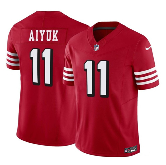 Men San Francisco 49ers 11 Brandon Aiyuk Red 2023 F U S E Vapor Limited ...