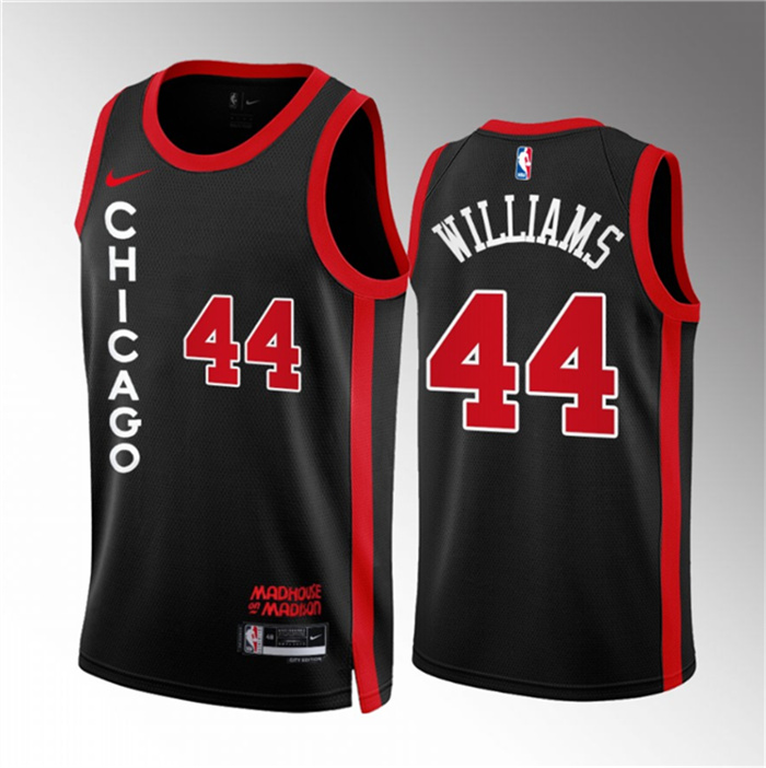 Men Chicago Bulls 44 Patrick Williams Black 2023 24 City Edition ...